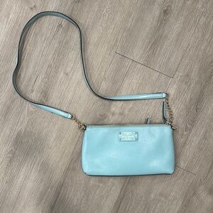 Kate Spade Blue Crossbody Bag with Adjustable Strap